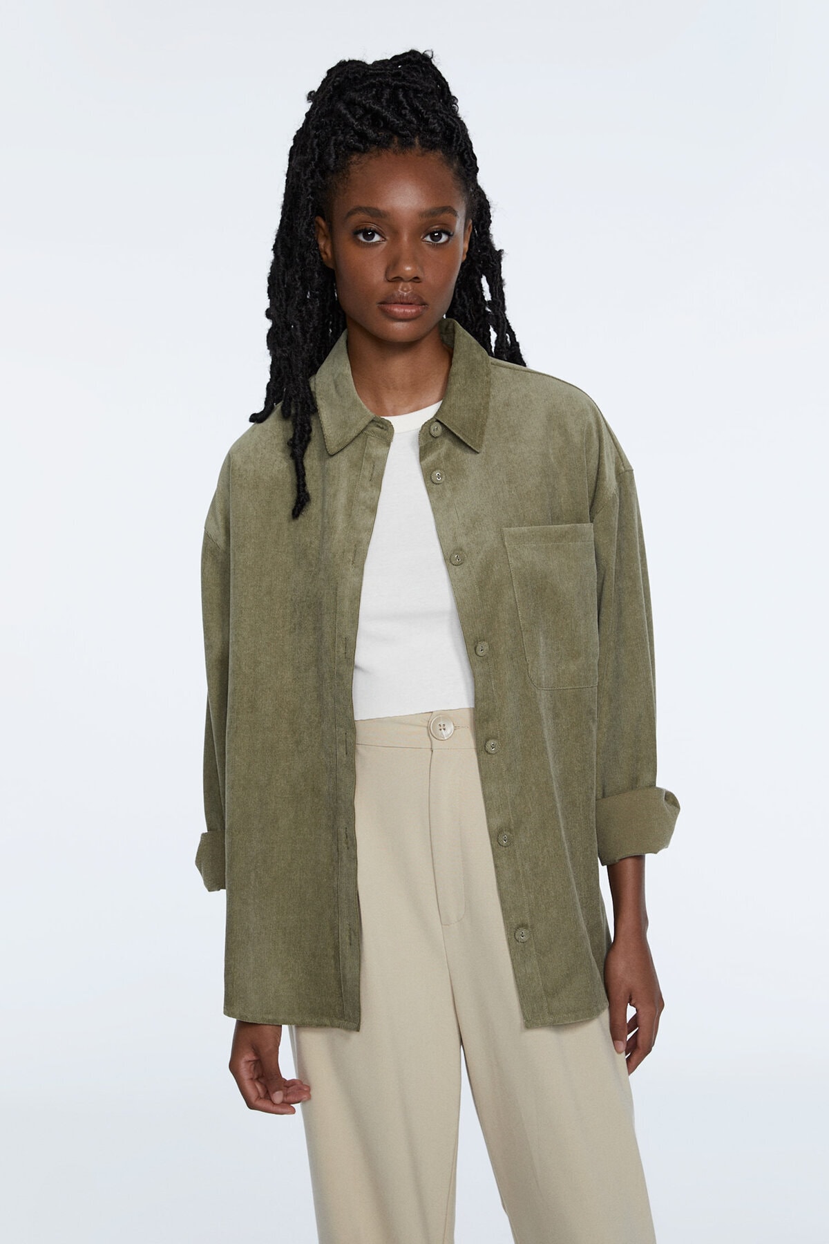 Stradivarius Corduroy Slim Jacket