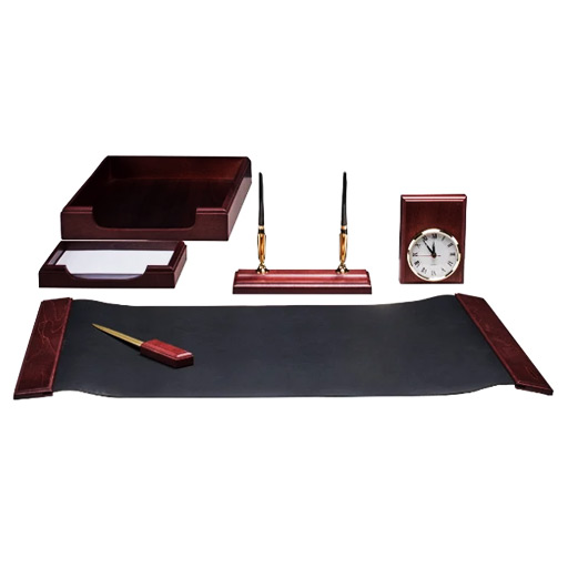 Executive Stationary Wooden Desk Set سيت معدات مكتبية